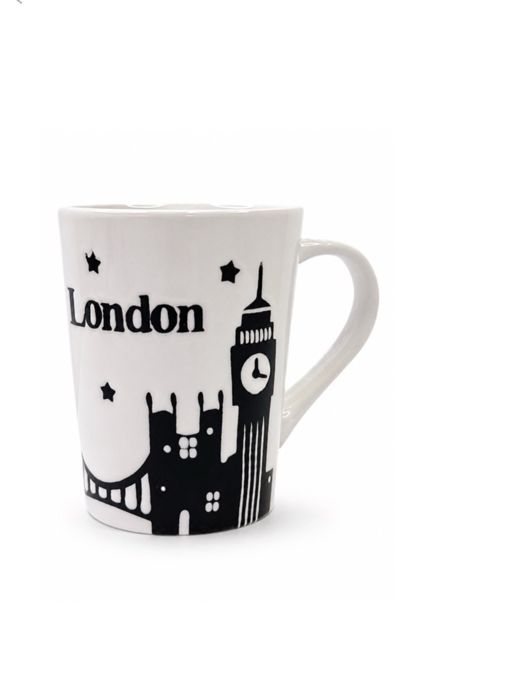 London Cityscape Skyline Cup Big‎ Ben Bridge Etched Stoneware Coffee Mug Tea